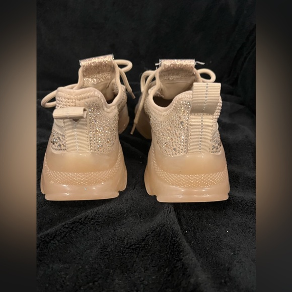 Steve Madden JMaxima Sneaker - Kids' Color Beige Girls Youth Size 2 - Picture 7 of 10